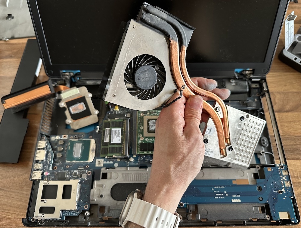 Wartung und Reinigung HP-Laptop